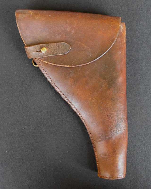 OLD SA POLICE BROWN LEATHER REVOLVER HOLSTER
