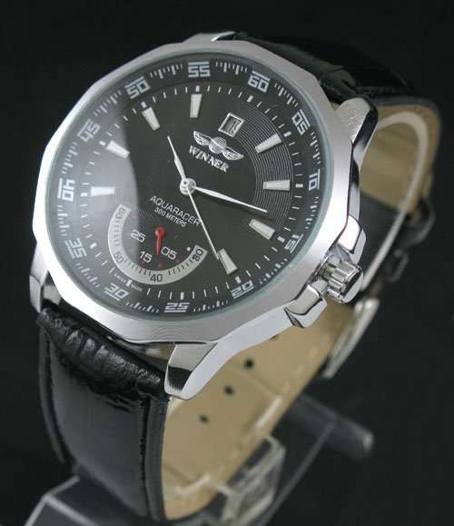 NEW AQUARACER 300 METERS LUXURY BLACK DIAL AUTO MENS WATCH