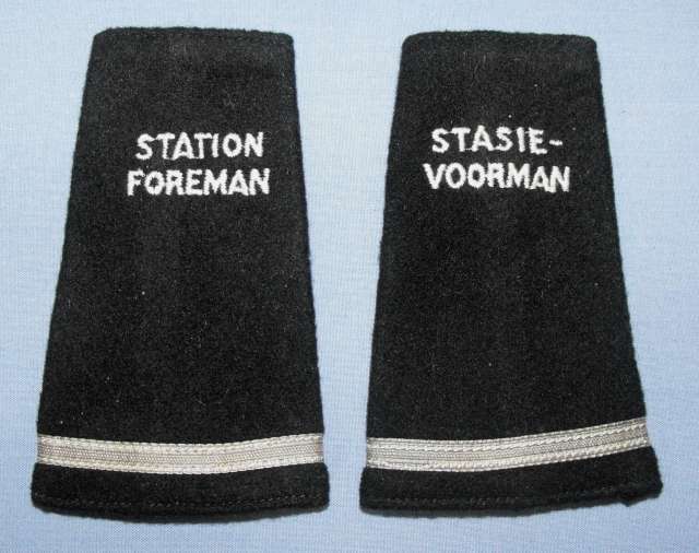 OLD SA RAILWAYS STATION FOREMAN ARM RANKS