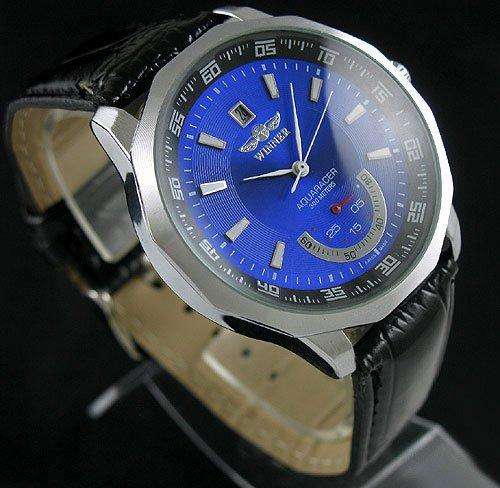 NEW AQUARACER 300 METERS BLUE DIAL AUTO MENS WATCH