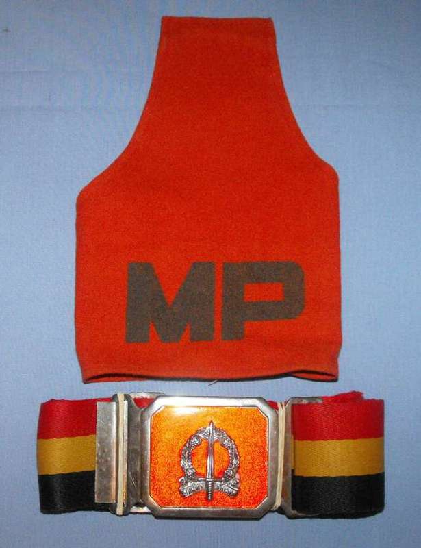 SADF PROVOST UNIT STABLE BELT + MP ARM BRASSARD