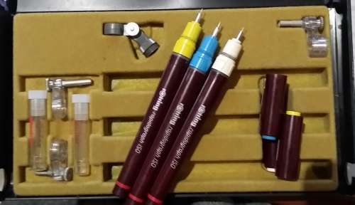 Rotring Rapidograph iso Pen Set- Tech Drawing/Drafting/Planning/Architech Pens