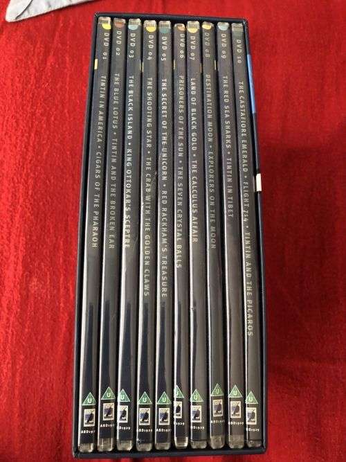 The Adventures Of Tin Tin Complete Box Set Collection rare in mint condition