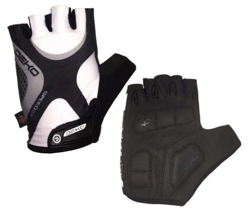 Deko Unisex Shades Of Black Gloves With Comfort Gel - Black-Size Medium