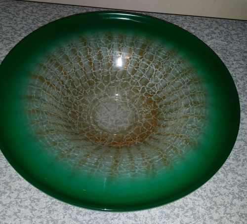 Rare Stunning Colour WMF Ikora Bowl Art Glass by Karl Wiedmann 1930's