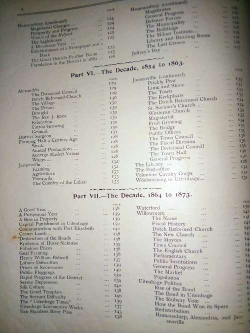 Uitenhage Past and Present : Souvenir of the Centenary 1804 - 1904 (publ. 1904)