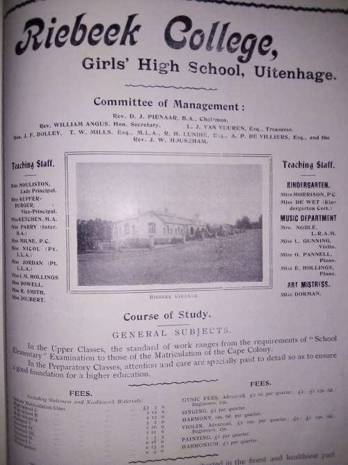Uitenhage Past and Present : Souvenir of the Centenary 1804 - 1904 (publ. 1904)