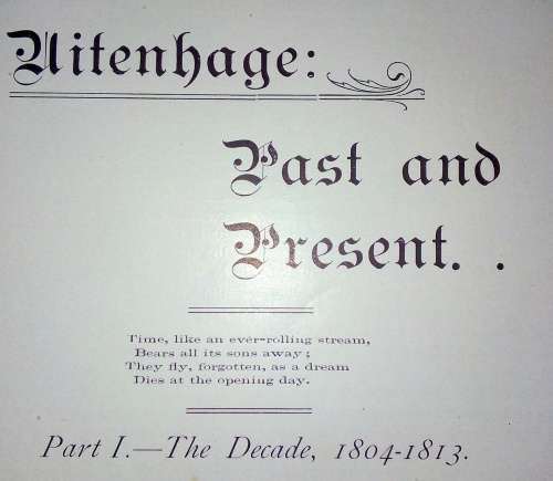 Uitenhage Past and Present : Souvenir of the Centenary 1804 - 1904 (publ. 1904)