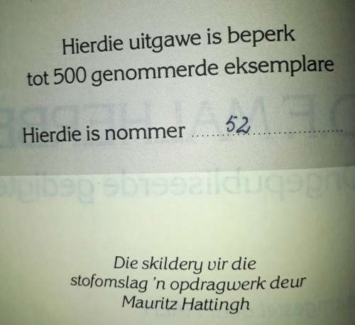 Ongepubliseerde Gedigte DF Malherbe Photo & signature Limited edition & 2 books