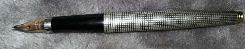 Parker 75 Sterling Silver Cisele Fountain Pen & Ballpoint Pen Set-Circ 1965-1973