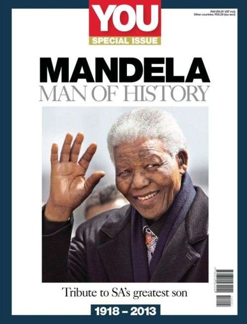 Nelson Mandela-You-Man of History Scarce Supplement Magazine-Robben Island  info