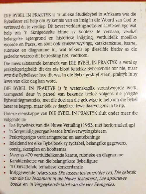 Die Bybel In Praktyk 1993 (Hardeband) By:  Fika Janse Van Rensburg,Wil Vosloo