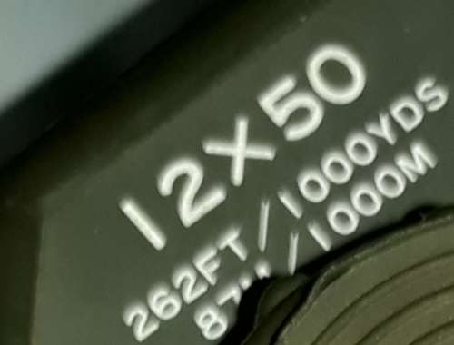 Rare Superior 12x50 TASCO  Rubber Coated  Military BINOCULARS