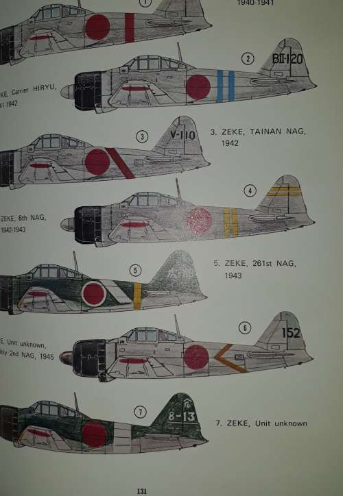 Japanese Army Air Force Camouflage Markings World War II- Donald W. Thorpe 5 Star**