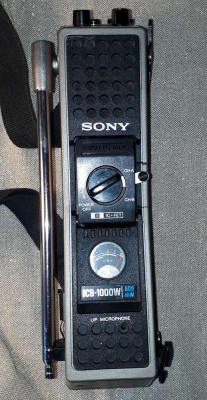 Vintage RARE SONY ICB-1000W 500mW Japan 1970'S Transceiver Walkie Talkie