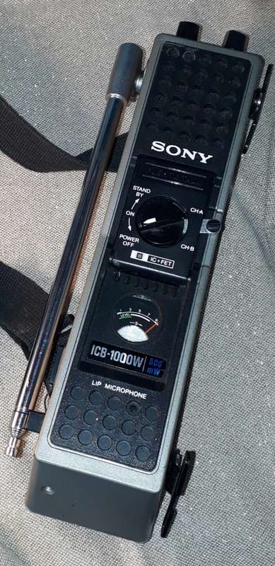 Vintage RARE SONY ICB-1000W 500mW Japan 1970'S Transceiver Walkie Talkie