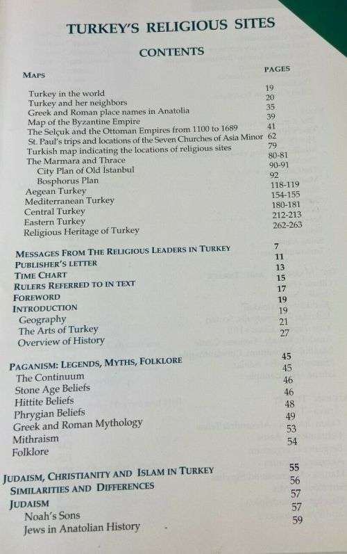 TURKEY`S RELIGIOUS SITES By Anna G Edmonds **Mint Condition**