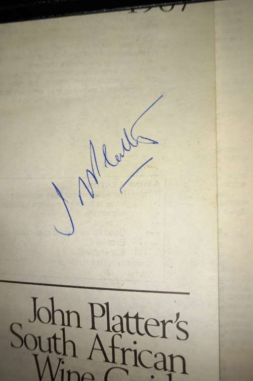 4 x 1980's John Platter's Wine Guide-1 Signed by John Platter VG Condition