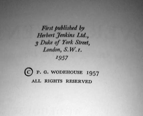Over Seventy by P.G. Wodehouse ~ First Edition ~ 5 Star Read
