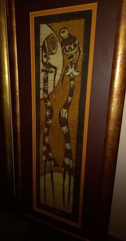 Batik by Simbine TopBatik Artists. 2 Stunning Framed Batiks