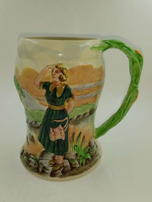 Crown Devon Fieldings "Sarie Marais" Musical Tankard-1936