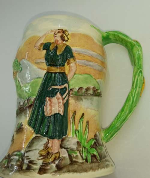 Crown Devon Fieldings "Sarie Marais" Musical Tankard-1936