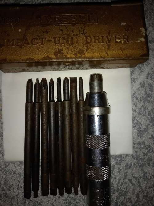 Vintage Impact Uni Driver In Original Metal Box