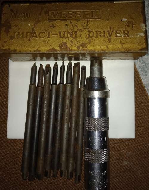 Vintage Impact Uni Driver In Original Metal Box