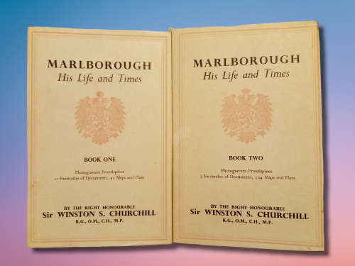 Marlborough: His Life And Times - 2 Book Set   1969 by Winston S. Churchill