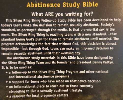 Silver Ring Thing Abstinence Study Bible-