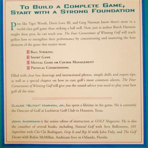 Four Cornerstones of Winning Golf  by Claude `Butch` Harmon, Jr., John Andrisani
