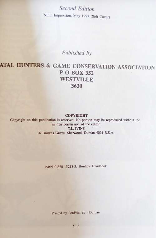 A Hunter`s Handbook