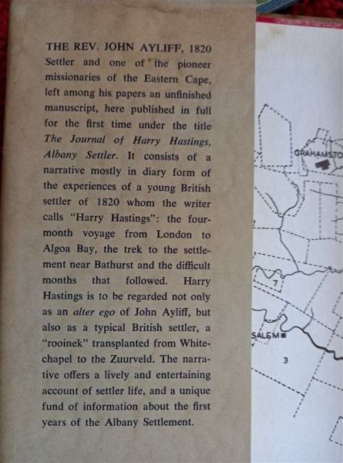 The Journal of Harry Hastings-Albany Settler.-Rev. John Ayliff