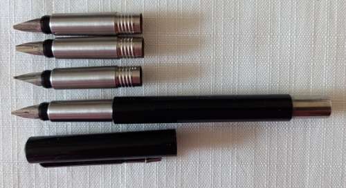 Parker The Calligraphy Set Fountain Pen 1980`s boxed-4 nibs