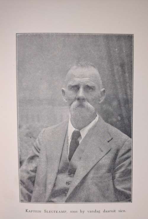 Slegtkamp van Spioenkop - Dirk Mostert - Oorlogherinnering van Kapt. Slegtkamp 1935
