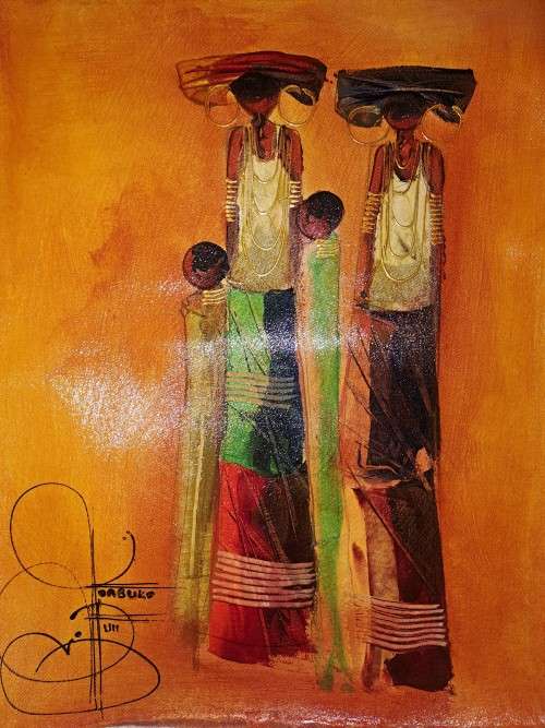 6 Oils by Ndabuko Ntuli-Unframed Stunning