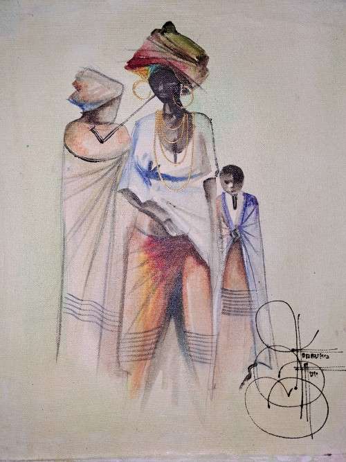 6 Oils by Ndabuko Ntuli-Unframed Stunning