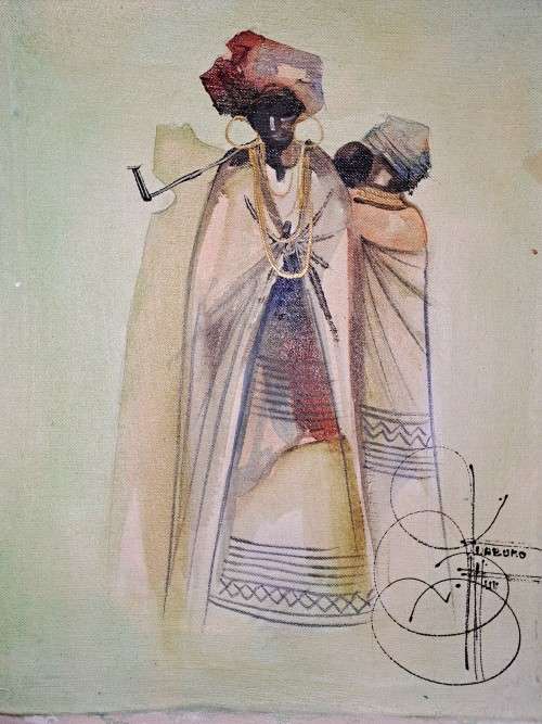 6 Oils by Ndabuko Ntuli-Unframed Stunning