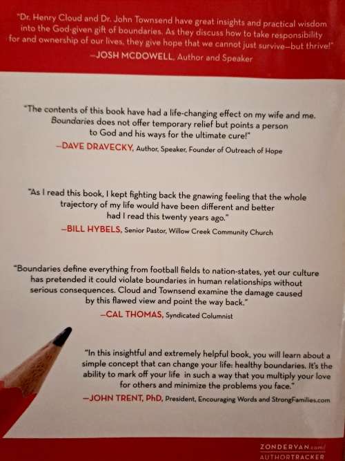 Boundaries: When to Say Yes, How to Say No to Take Control of Your Life  by Dr  Henry Cloud,