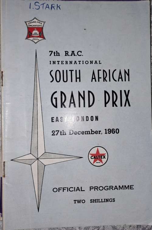 7th R.A.C. International South African Grand Prix, East London, 27th December, 1960. Official Progra