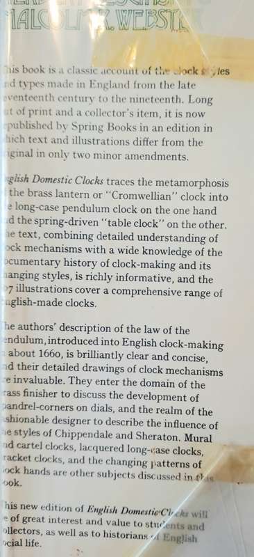 English domestic clocks  by Cescinsky, Herbert And Webster, Malcolm R.