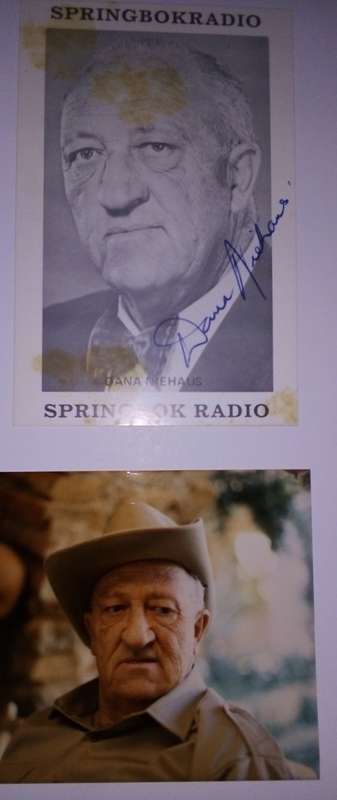 Famous Springbok Radio Stars*Signed.DAVID GRESHAM,COLIN FLUXMAN, LANCE James.What a SA gem!!
