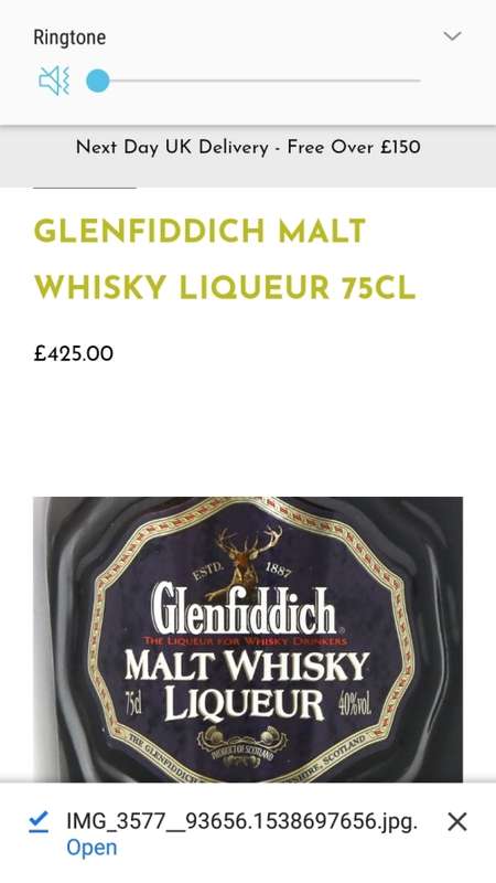 Rare-Glenfiddich Malt Whisky Liqueur Sealed