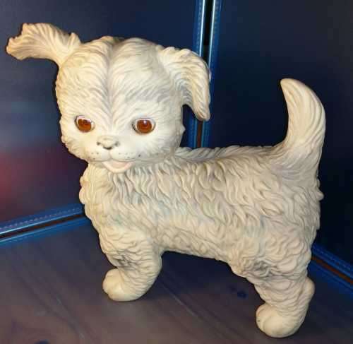 Vintage Edward Mobley Squeaky Dog- 1960'S ARROW RUBBER DOG PUPPY SLEEPY EYES