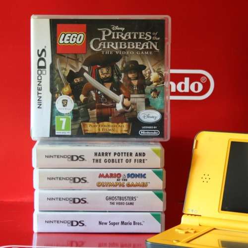 Nintendo DS XL Console + 5 Games(incl.:New Super Mario Bros!)