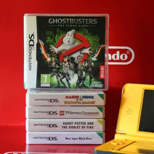Nintendo DS XL Console + 5 Games(incl.:New Super Mario Bros!)