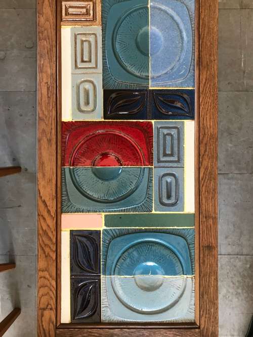 Retro tiled coffee table