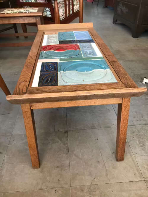 Retro tiled coffee table