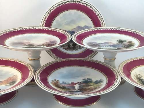 Antique English Tazza/Compote set