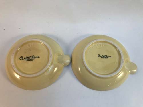 Carlton Ware Pair of German Shepherd Ashtrays